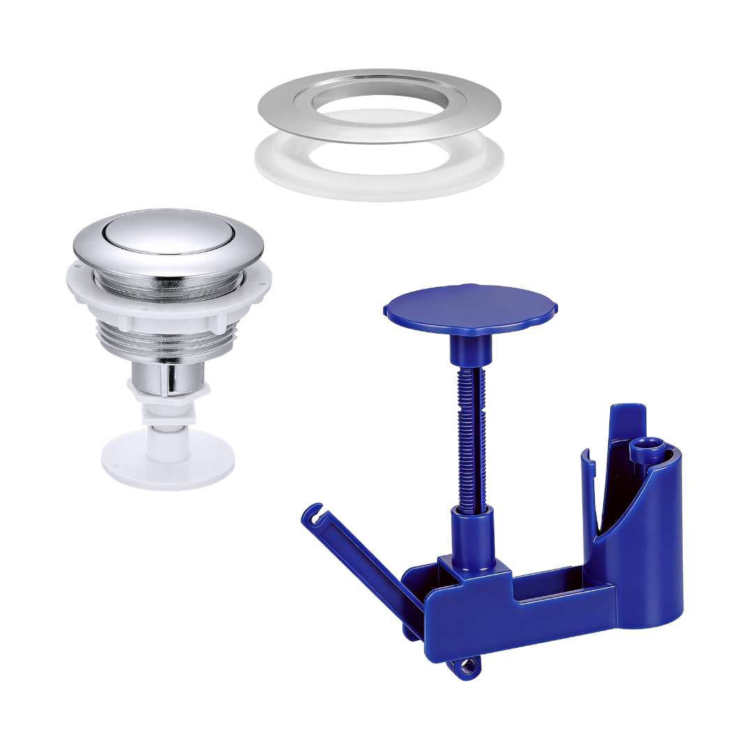 Universal Top Push Toilet Flush Button Kit For 40mm 50mm 60mm Tank Lid Holes